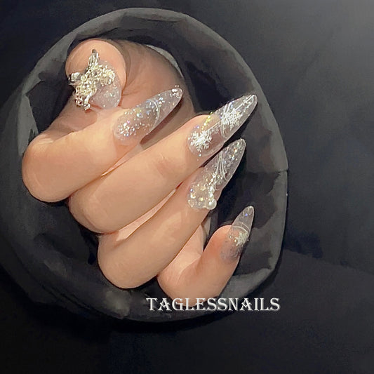 MERCURY BUTTERFLY | NUDE | PRESS ON NAILS