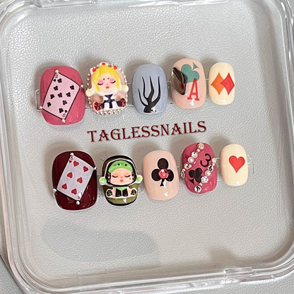 CHESS DOLLS | MULTI-COLOR | PRESS ON NAILS