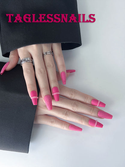 Pitaya Soft Candy Q | Hot Pink | Press On Nails