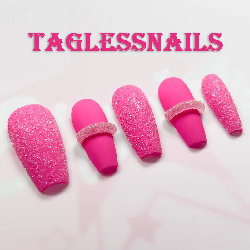 Pitaya Soft Candy Q | Hot Pink | Press On Nails